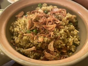 Rice crispy   at Bếp Chay Huệ Nhiên in Hanoi