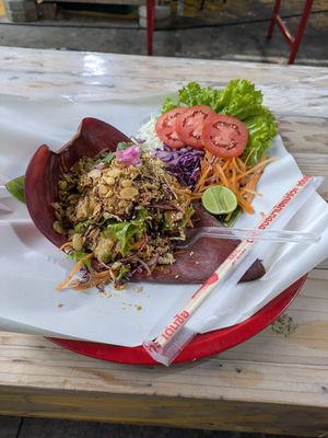 Tofu Larb at Green Food in Chiang Mai