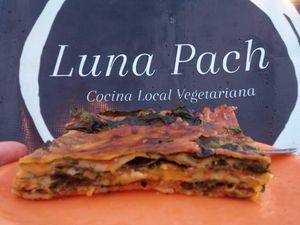 Lasaña Vegetariana at Luna Pach in Valladolid