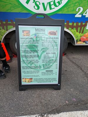 Menu at Yeah It's Vegan - Food Truck in Pontiac