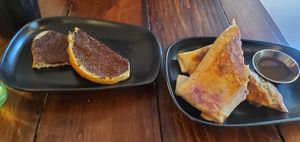 Hazel-not Toast & Herbivore Burrito at The Lucky Wolf in Paw Paw