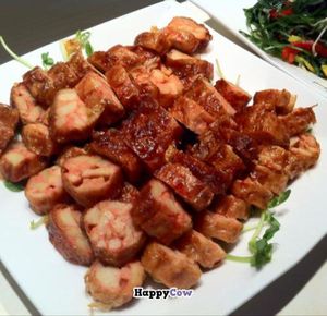 Chinese 'sausage' at SuDe VEG in Taipei