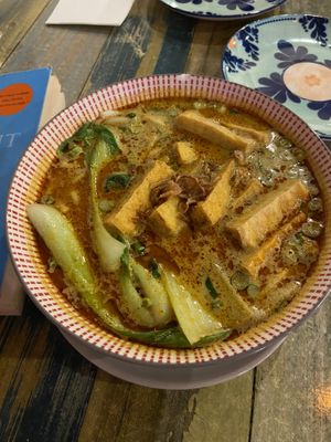 Vegan laksa (gf version so tofu instead of dumplings)  at Auntie8's Vietnamese Cuisine in Prospect