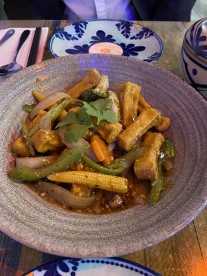 Lemongrass tofu veggie stir fry   at Auntie8's Vietnamese Cuisine in Prospect