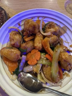 Veggies with ‘Pork'  at Auntie8's Vietnamese Cuisine in Prospect
