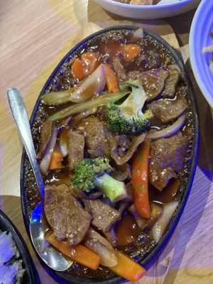 Sizzling ‘beef’   at Auntie8's Vietnamese Cuisine in Prospect