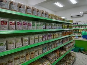 Organic grains ,millets,pulses at Prakriti Health Food Hotel in Kochi