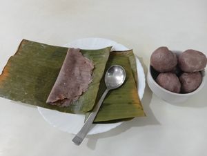 Delicious snacks steamed Ada,kozhikkataa at Prakriti Health Food Hotel in Kochi