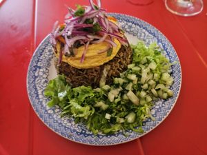 Green rice. at Ongo in Porto