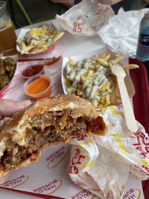   at Halo Burger in East London