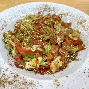 Arab salad  at El Hummus in Mallorca