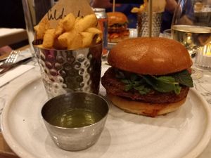 Aloo tikka burger at Mildreds - Victoria in South West London