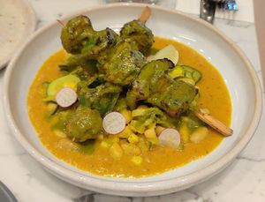 Chick'n skewers at Mildreds - Victoria in South West London