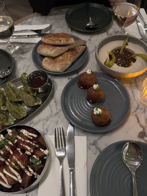 Starters from the sharer menu  at Mildreds - Victoria in South West London