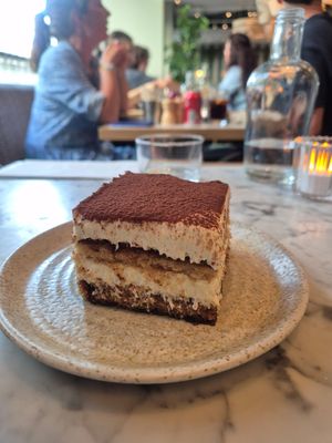 white chocolate tiramisu (THE BEST!) at Mildreds - Victoria in South West London