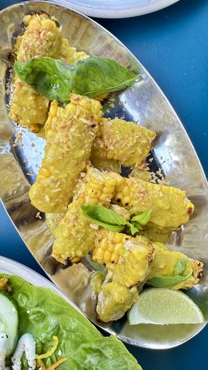 Corn ribs “on the cob"  at Mildreds - Victoria in South West London