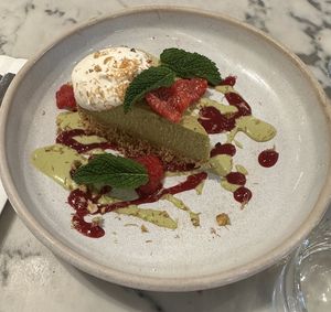 Pistachio cheesecake   at Mildreds - Victoria in South West London