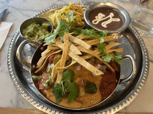 Enchiladas norteñas-so much food!!  at Mildreds - Victoria in South West London