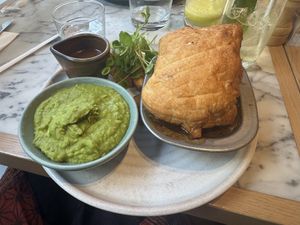 mushroom pot pie  at Mildreds - Victoria in South West London