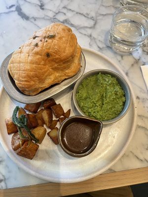 Mushroom and ale pie  at Mildreds - Victoria in South West London
