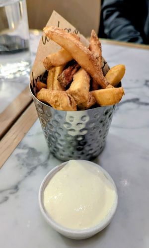 Lemon Pepper Fries at Mildreds - Victoria in South West London