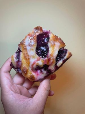 Vegan Blueberry Focaccia   at Simply Made in Satsuma