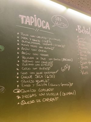 Menú de tapiocas  at Croqueteria El Crack in Pontevedra