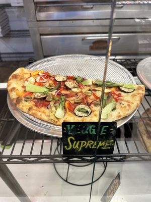 Veggie supreme vegan pizza  at Fattymart in Los Angeles