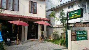 Entrance to Fuang Vegetarian at Fuang Vegetarian in Chiang Mai