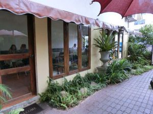 air-conditioned dining area at Fuang Vegetarian in Chiang Mai