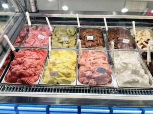 Vegan options  at Gelatoville in New York City