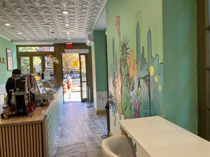 Inside at Gelatoville in New York City