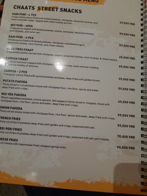 Menu at KRISHNA - Cafe & Restaurant in Ho Chi Minh City