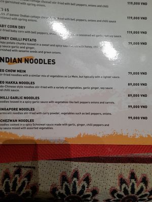 Menu at KRISHNA - Cafe & Restaurant in Ho Chi Minh City