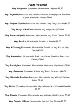 Assortimento pizze vegetali! at Pizzeria Arcobaleno Verde  in Scalenghe