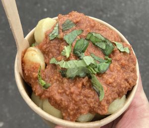 Gnocchi  at Sgaia Italian Deli in Glasgow