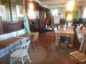 Inside at Wave House Cafe in Newquay