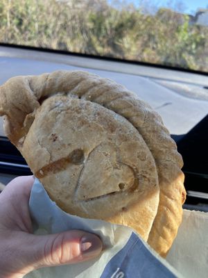 Vegan Cornish pasty  at Warrens Bakery   in Newquay