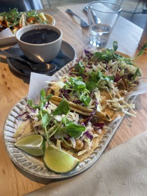 Cauliflower tacos   at Copita Tequileria y Comida in San Jose