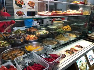 Food selection  at Green Vegetarian 三德 - YewTee in West Singapore