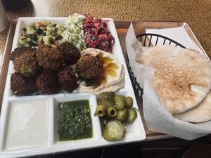 Falafel platter   at Nish Nush in New York City