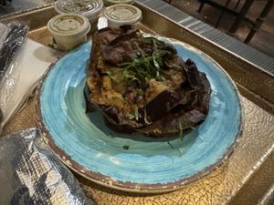Fried Eggplant  at Nish Nush in New York City