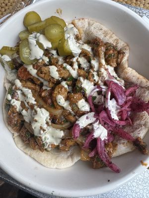 Vegan shawarma (soy)  at Nish Nush in New York City