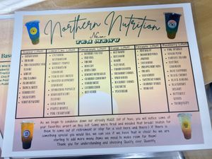 Menu   at Northern Nutrition in East Tawas