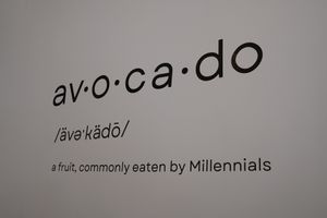 Cute wall at Avotoasty in San Francisco