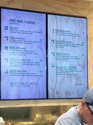 Menu   at YVR - Hula Poke - Domestic Terminal in Richmond