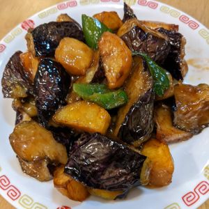 地三鮮
ナスとじゃがいもとピーマンの甘酢 at Keiai - 桂愛 in Hiroshima