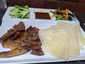 Vegan Beijing duck at Keiai - 桂愛 in Hiroshima