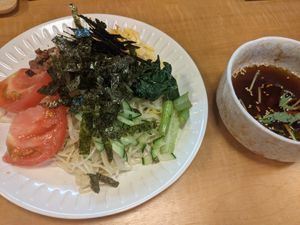 Cold dipping noodles つけ麺 at Keiai - 桂愛 in Hiroshima
