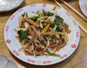 Green pepper and vegan beef at Keiai - 桂愛 in Hiroshima